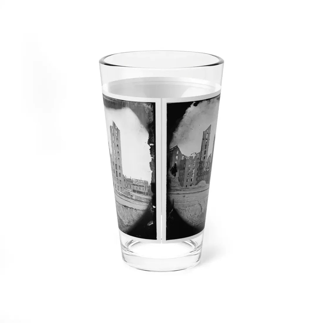 Richmond, Va. Ruins Of The Gallego Flour Mill (U.S. Civil War) Pint Glass 16oz - Go Mug Yourself