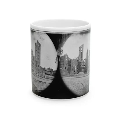Richmond, Va. Ruins Of The Gallego Flour Mill (U.S. Civil War) White Coffee Mug 11oz - Go Mug Yourself