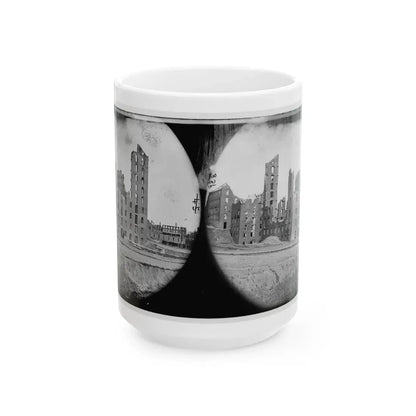 Richmond, Va. Ruins Of The Gallego Flour Mill (U.S. Civil War) White Coffee Mug 15oz - Go Mug Yourself