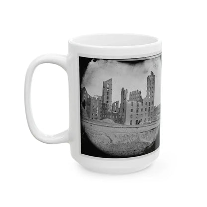 Richmond, Va. Ruins Of The Gallego Flour Mill (U.S. Civil War) White Coffee Mug - Go Mug Yourself