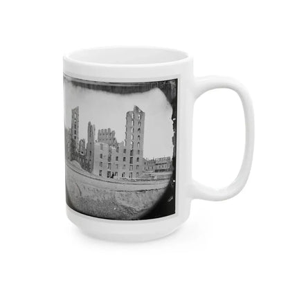 Richmond, Va. Ruins Of The Gallego Flour Mill (U.S. Civil War) White Coffee Mug - Go Mug Yourself