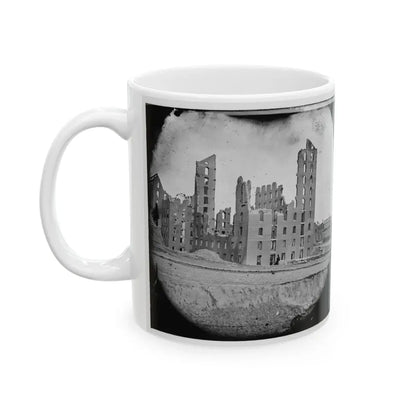 Richmond, Va. Ruins Of The Gallego Flour Mill (U.S. Civil War) White Coffee Mug - Go Mug Yourself
