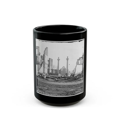 Richmond, Va. Ruins Of The Southern Express Office (Carey Street) (U.S. Civil War) Black Coffee Mug 15oz - Go Mug Yourself