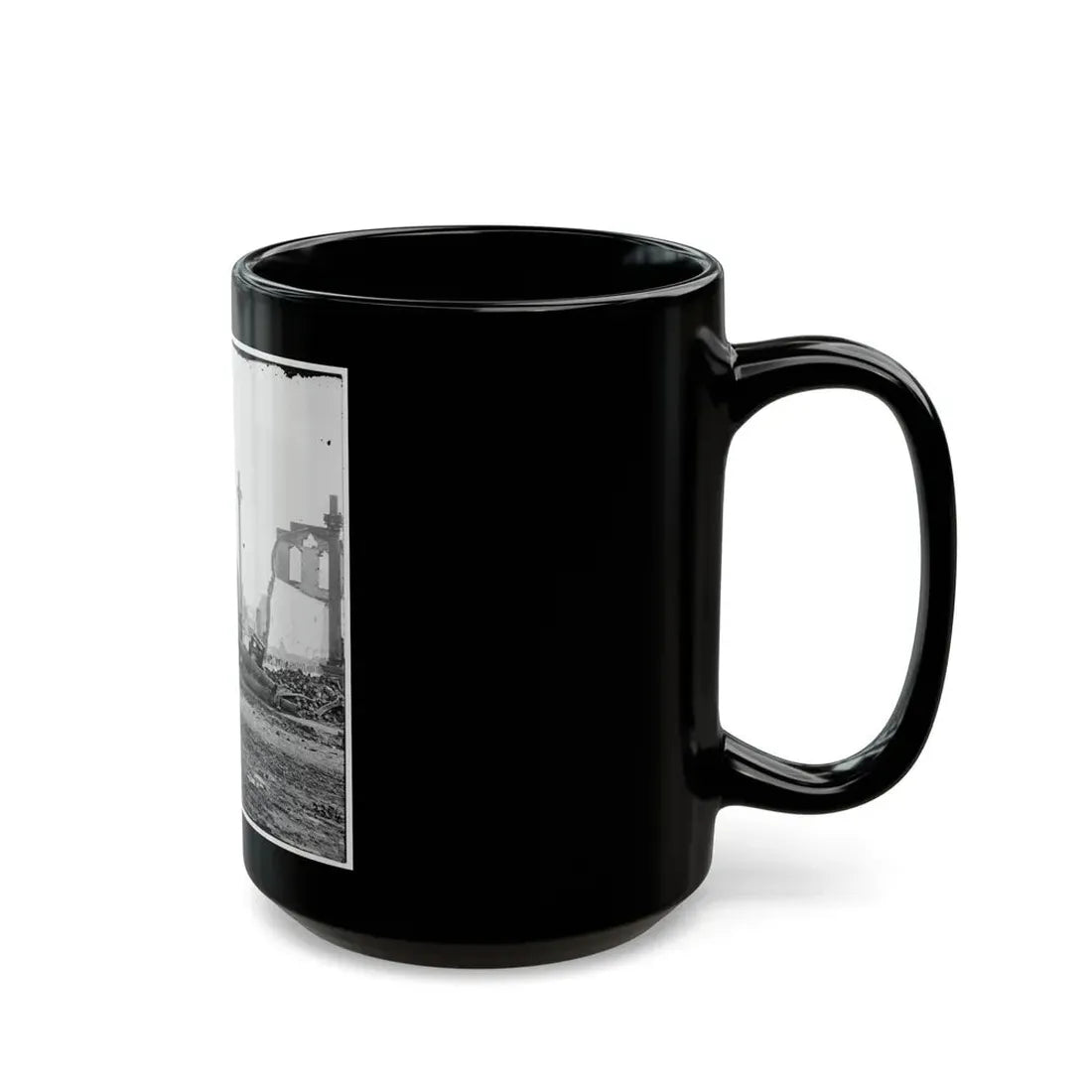 Richmond, Va. Ruins Of The Southern Express Office (Carey Street) (U.S. Civil War) Black Coffee Mug - Go Mug Yourself