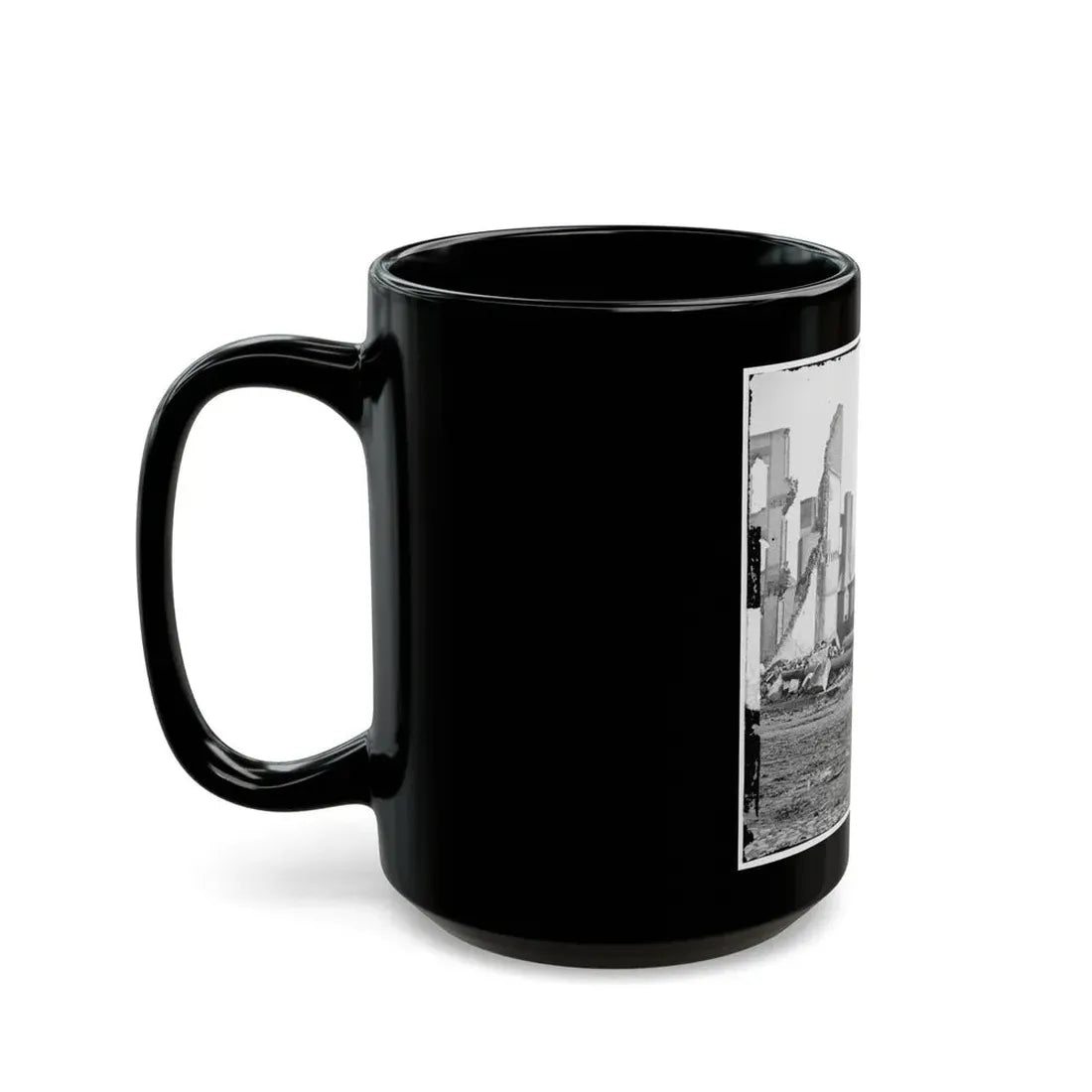 Richmond, Va. Ruins Of The Southern Express Office (Carey Street) (U.S. Civil War) Black Coffee Mug - Go Mug Yourself