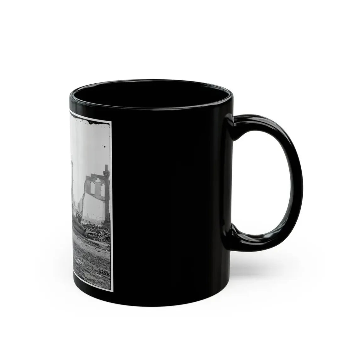 Richmond, Va. Ruins Of The Southern Express Office (Carey Street) (U.S. Civil War) Black Coffee Mug - Go Mug Yourself
