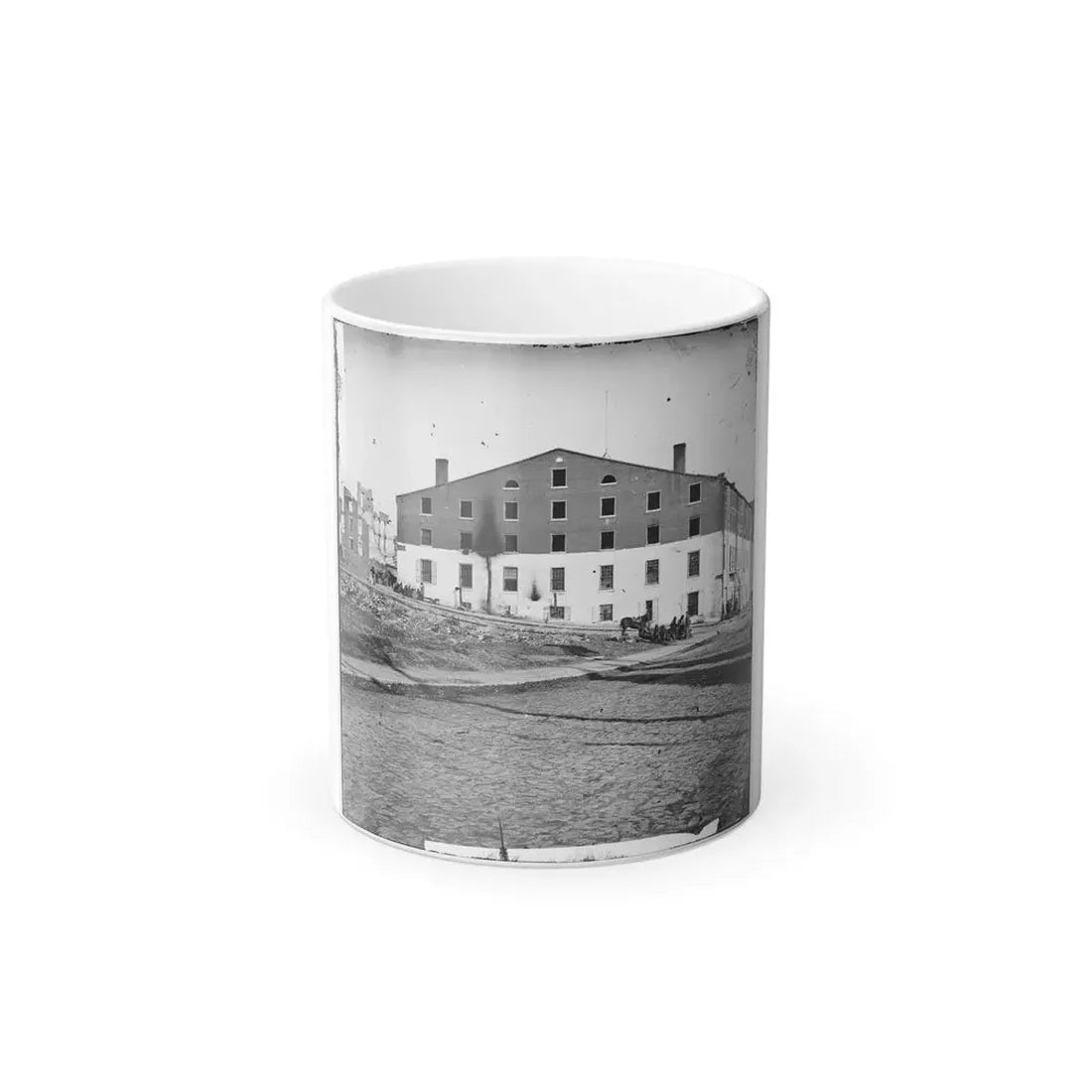 Richmond, Va. Side and Rear View of Libby Prison (U.S. Civil War) Color Changing Coffee Mug 11oz Default Title 11oz - Go Mug Yourself