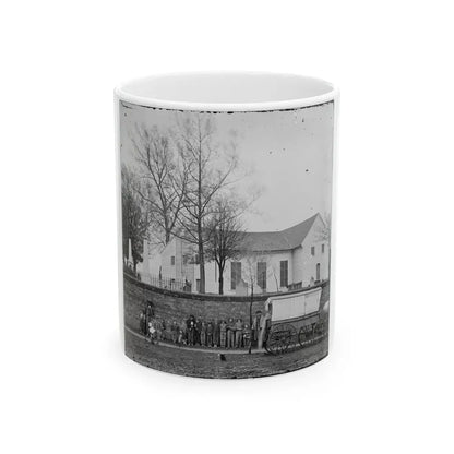 Richmond, Va. St. John's Church And Graveyard From Street (U.S. Civil War) White Coffee Mug 11oz - Go Mug Yourself
