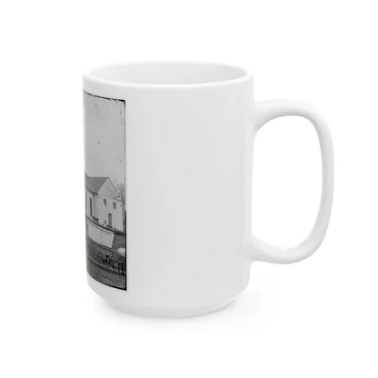 Richmond, Va. St. John's Church And Graveyard From Street (U.S. Civil War) White Coffee Mug - Go Mug Yourself