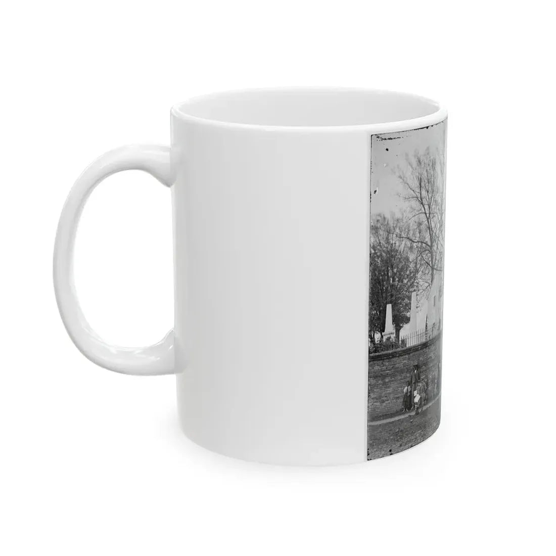 Richmond, Va. St. John's Church And Graveyard From Street (U.S. Civil War) White Coffee Mug - Go Mug Yourself