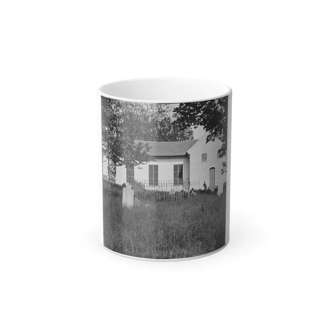 Richmond, Va. St. John's Church From Graveyard (U.S. Civil War) Color Changing Coffee Mug 11oz - Go Mug Yourself