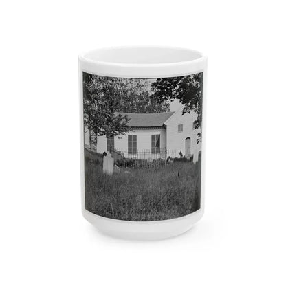 Richmond, Va. St. John's Church From Graveyard (U.S. Civil War) White Coffee Mug 15oz - Go Mug Yourself