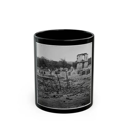 Richmond, Va. Stacked And Scattered Ammunition Near The State Arsenal (U.S. Civil War) Black Coffee Mug 11oz - Go Mug Yourself
