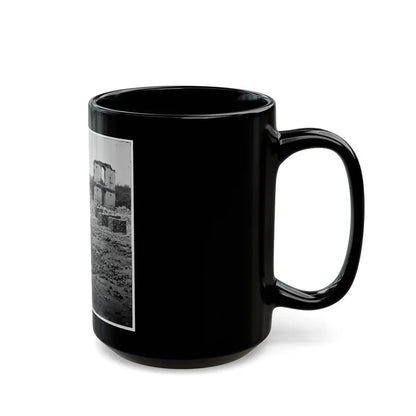 Richmond, Va. Stacked And Scattered Ammunition Near The State Arsenal (U.S. Civil War) Black Coffee Mug - Go Mug Yourself