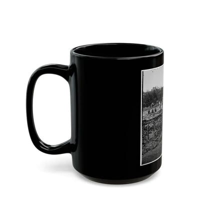 Richmond, Va. Stacked And Scattered Ammunition Near The State Arsenal (U.S. Civil War) Black Coffee Mug - Go Mug Yourself