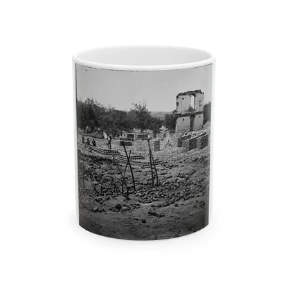 Richmond, Va. Stacked And Scattered Ammunition Near The State Arsenal (U.S. Civil War) White Coffee Mug 11oz - Go Mug Yourself
