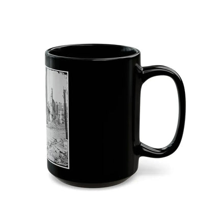 Richmond, Va. Street In The Burned District (U.S. Civil War) Black Coffee Mug - Go Mug Yourself