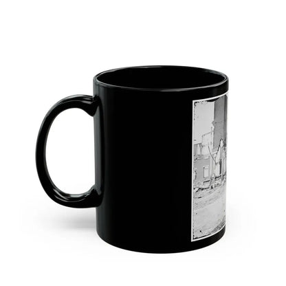 Richmond, Va. Street In The Burned District (U.S. Civil War) Black Coffee Mug - Go Mug Yourself