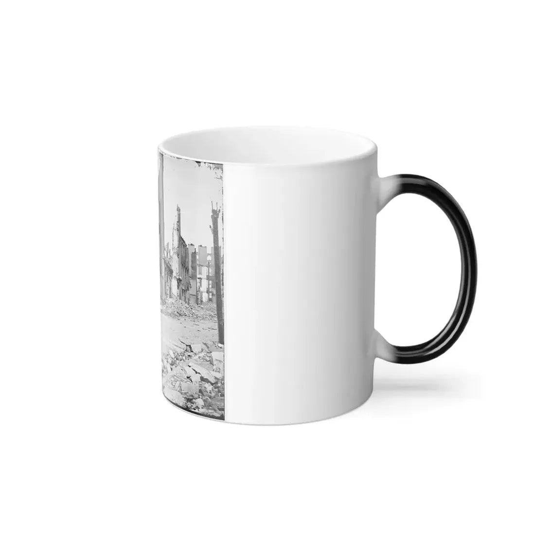 Richmond, Va. Street in the Burned District (U.S. Civil War) Color Changing Coffee Mug 11oz - Go Mug Yourself
