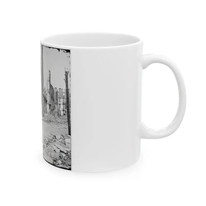 Richmond, Va. Street In The Burned District (U.S. Civil War) White Coffee Mug - Go Mug Yourself