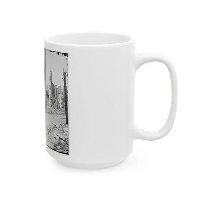 Richmond, Va. Street In The Burned District (U.S. Civil War) White Coffee Mug - Go Mug Yourself