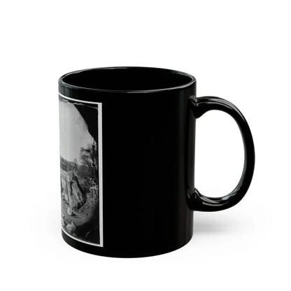 Richmond, Va. The Belle Isle Railroad Bridge (Covered) From The South Bank (U.S. Civil War) Black Coffee Mug - Go Mug Yourself