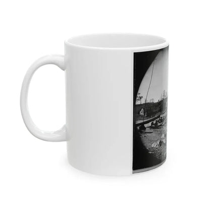 Richmond, Va. The Belle Isle Railroad Bridge (Covered) From The South Bank (U.S. Civil War) White Coffee Mug - Go Mug Yourself