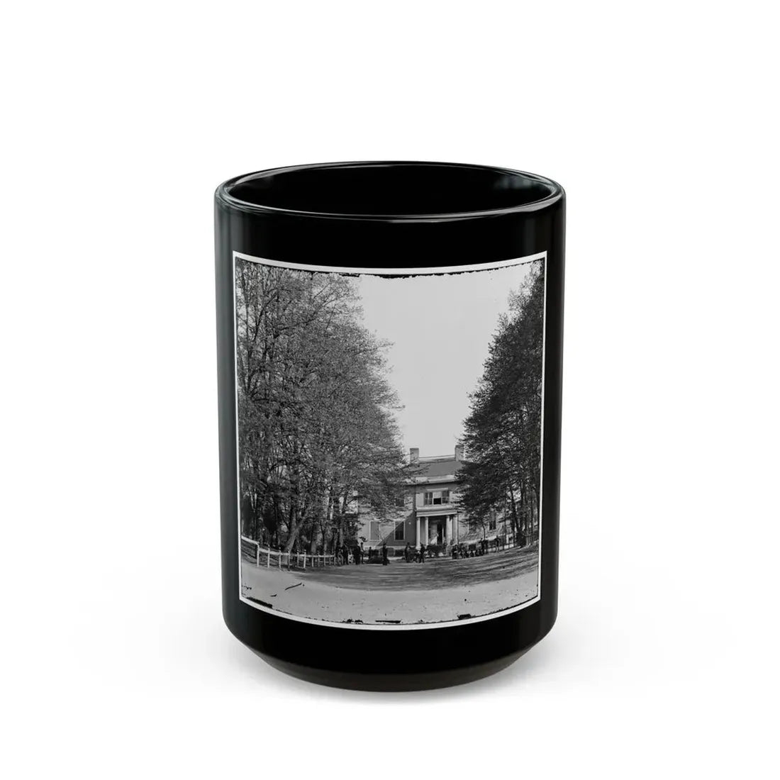 Richmond, Va. The Governor's Mansion (U.S. Civil War) Black Coffee Mug 15oz - Go Mug Yourself