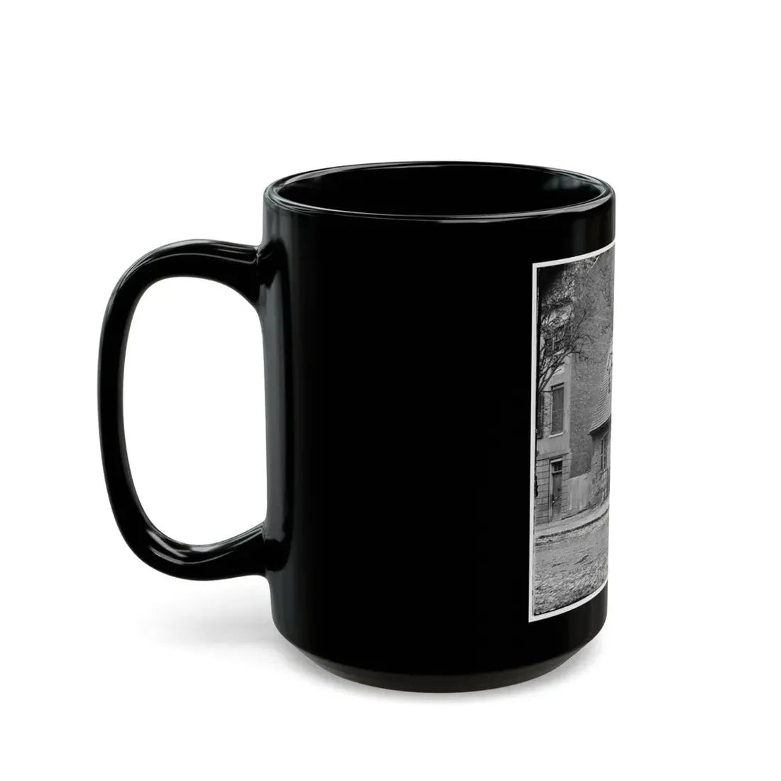 Richmond, Va. The Old Stone House ( Washington's Headquarters,  1916 East Main Street (U.S. Civil War) Black Coffee Mug - Go Mug Yourself
