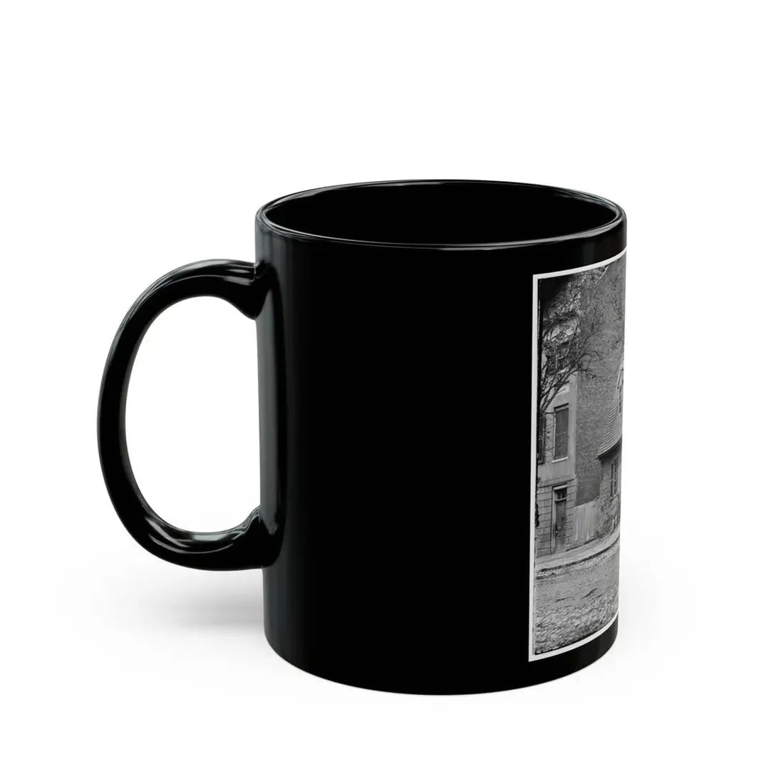 Richmond, Va. The Old Stone House ( Washington's Headquarters,  1916 East Main Street (U.S. Civil War) Black Coffee Mug - Go Mug Yourself