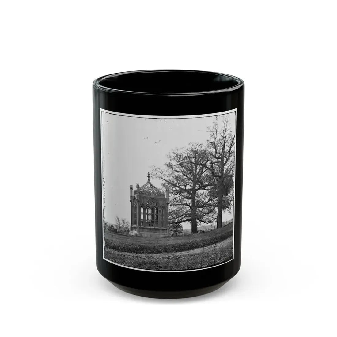 Richmond, Va. Tomb Of President James Monroe In Hollywood Cemetery (U.S. Civil War) Black Coffee Mug 15oz - Go Mug Yourself