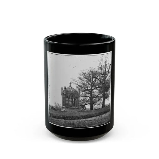 Richmond, Va. Tomb Of President James Monroe In Hollywood Cemetery (U.S. Civil War) Black Coffee Mug 15oz - Go Mug Yourself