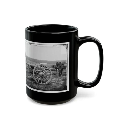 Richmond, Va., Vicinity. 20-Pdr Guns Of The 1st New York Battery, Unlimbered (U.S. Civil War) Black Coffee Mug - Go Mug Yourself