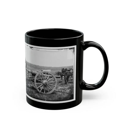Richmond, Va., Vicinity. 20-Pdr Guns Of The 1st New York Battery, Unlimbered (U.S. Civil War) Black Coffee Mug - Go Mug Yourself