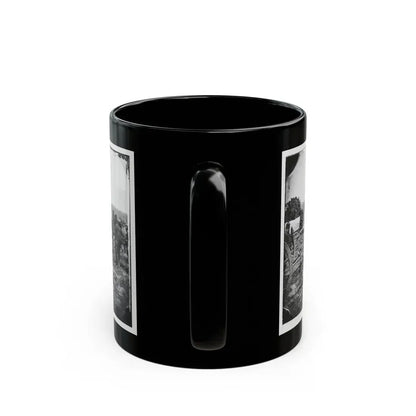 Richmond, Va., Vicinity. 20-Pdr Guns Of The 1st New York Battery, Unlimbered (U.S. Civil War) Black Coffee Mug - Go Mug Yourself