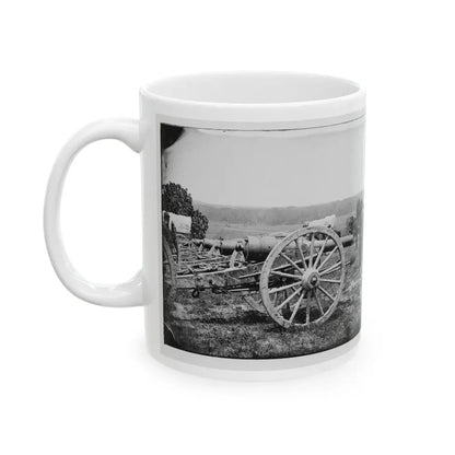 Richmond, Va., Vicinity. 20-Pdr Guns Of The 1st New York Battery, Unlimbered (U.S. Civil War) White Coffee Mug - Go Mug Yourself