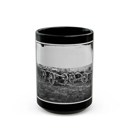 Richmond, Va., Vicinity. 20-Pdr. V Parrott Rifled Guns Of The 1st New York Battery (U.S. Civil War) Black Coffee Mug 15oz - Go Mug Yourself