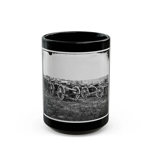 Richmond, Va., Vicinity. 20-Pdr. V Parrott Rifled Guns Of The 1st New York Battery (U.S. Civil War) Black Coffee Mug 15oz - Go Mug Yourself