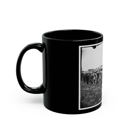 Richmond, Va., Vicinity. 20-Pdr. V Parrott Rifled Guns Of The 1st New York Battery (U.S. Civil War) Black Coffee Mug - Go Mug Yourself