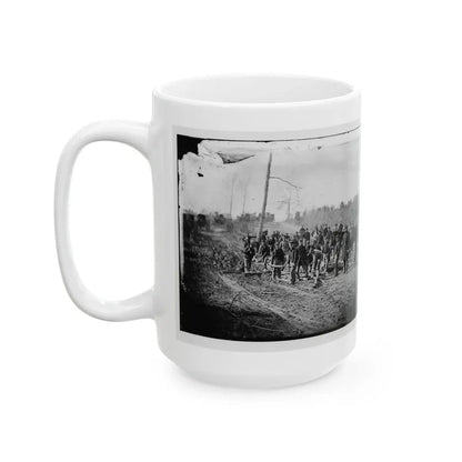 Richmond, Va., Vicinity.  Engineers Building Corduroy Road (U.S. Civil War) White Coffee Mug - Go Mug Yourself