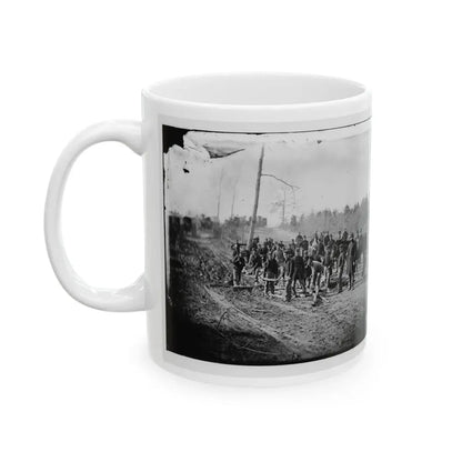Richmond, Va., Vicinity.  Engineers Building Corduroy Road (U.S. Civil War) White Coffee Mug - Go Mug Yourself