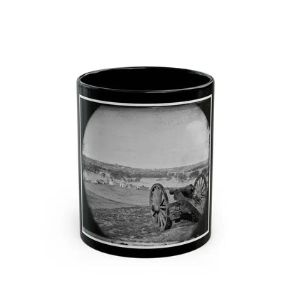 Richmond, Va. View Of City From Belle Isle; Gun In Foreground (U.S. Civil War) Black Coffee Mug 11oz - Go Mug Yourself
