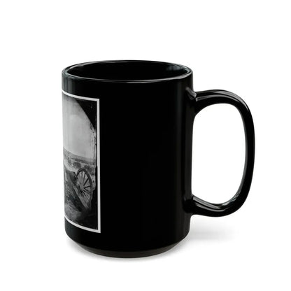 Richmond, Va. View Of City From Belle Isle; Gun In Foreground (U.S. Civil War) Black Coffee Mug - Go Mug Yourself