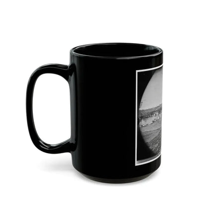 Richmond, Va. View Of City From Belle Isle; Gun In Foreground (U.S. Civil War) Black Coffee Mug - Go Mug Yourself