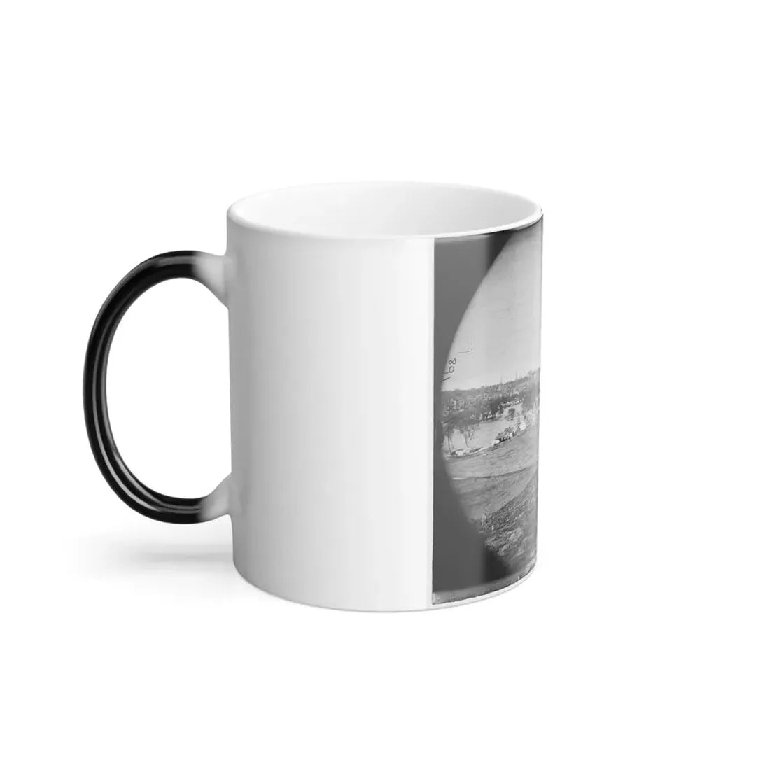 Richmond, Va. View of City From Belle Isle; Gun in Foreground (U.S. Civil War) Color Changing Coffee Mug 11oz - Go Mug Yourself