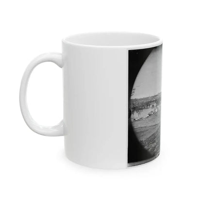 Richmond, Va. View Of City From Belle Isle; Gun In Foreground (U.S. Civil War) White Coffee Mug - Go Mug Yourself