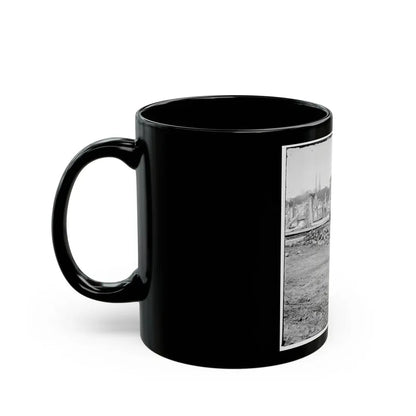 Richmond, Va. View Of The Burned District And The Capitol Across The Canal Basin (U.S. Civil War) Black Coffee Mug - Go Mug Yourself