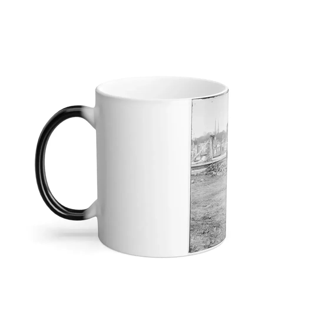 Richmond, Va. View of the Burned District and the Capitol Across the Canal Basin (U.S. Civil War) Color Changing Coffee Mug 11oz - Go Mug Yourself