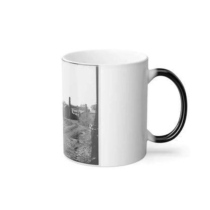 Richmond, Va. View of the Tredegar Iron Works, With Footbridge to Neilson's Island (U.S. Civil War) Color Changing Coffee Mug 11oz - Go Mug Yourself