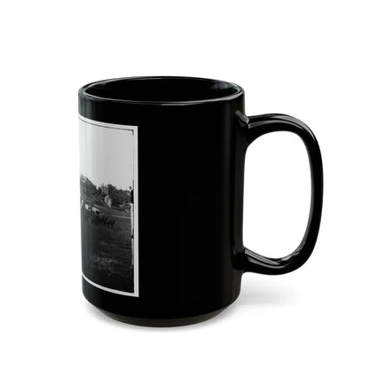 Richmond, Va. Wagon Train Of Military Telegraph Corps (U.S. Civil War) Black Coffee Mug - Go Mug Yourself